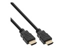 Inline HDMI Kabel, InLine®, High Speed HDMI® Cable with Ethernet, St/St, schwar