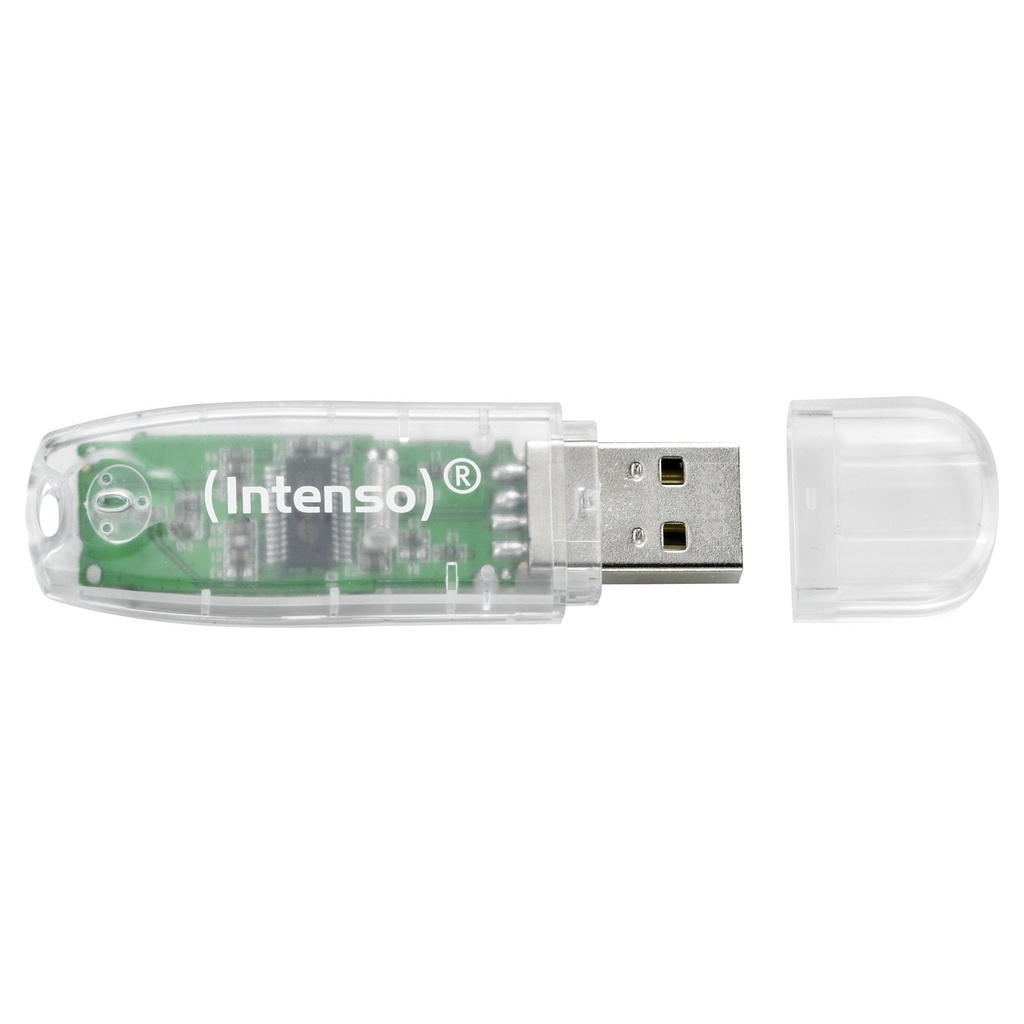 INTENSO Stick USB2.0 FD  32GB INTENSO Rainbow Line [transparent] rt