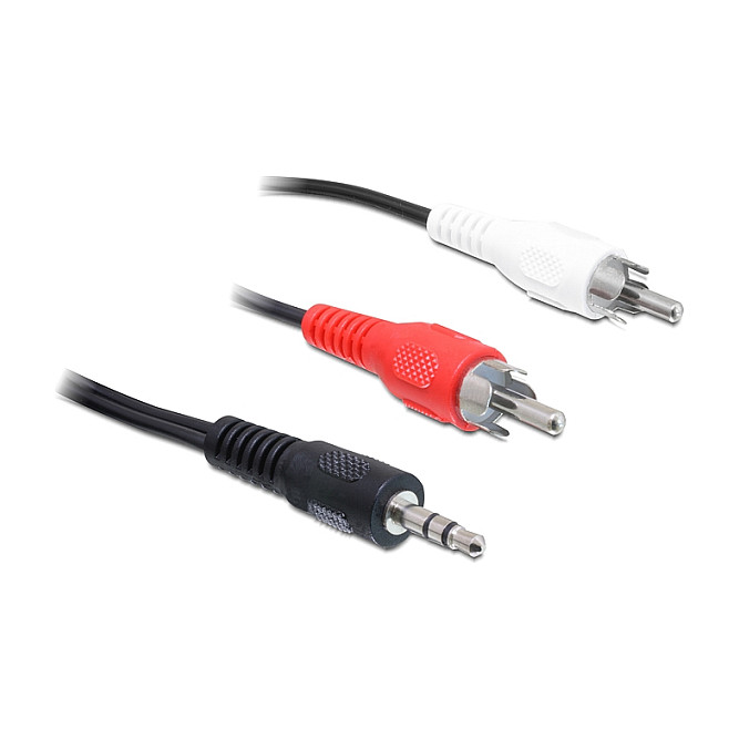 Audiokabel Delock 3,5mm Klinke -> 2x Cinch      St/St  1,50m