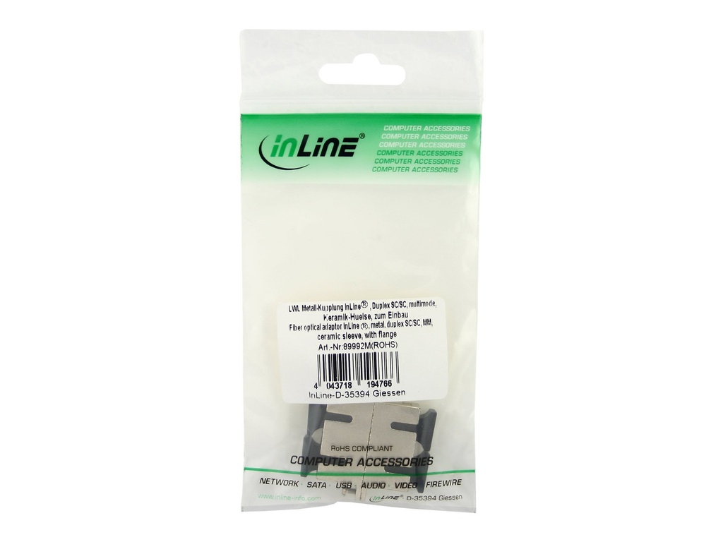 InLine LWL M-Kupplung, SC/SC, multimode