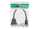 InLine® HDMI-DVI Adapterkabel, HDMI Stecker auf DVI Buchse, 0,2m