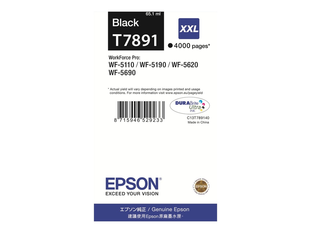 EPSON INK CARTRIDGE XXL BLACK