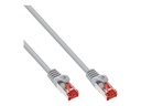 INLINE ® Patchkabel, grau, 2m, S/FTP (PiMf), Cat.6, 250MHz, PVC, CCA
