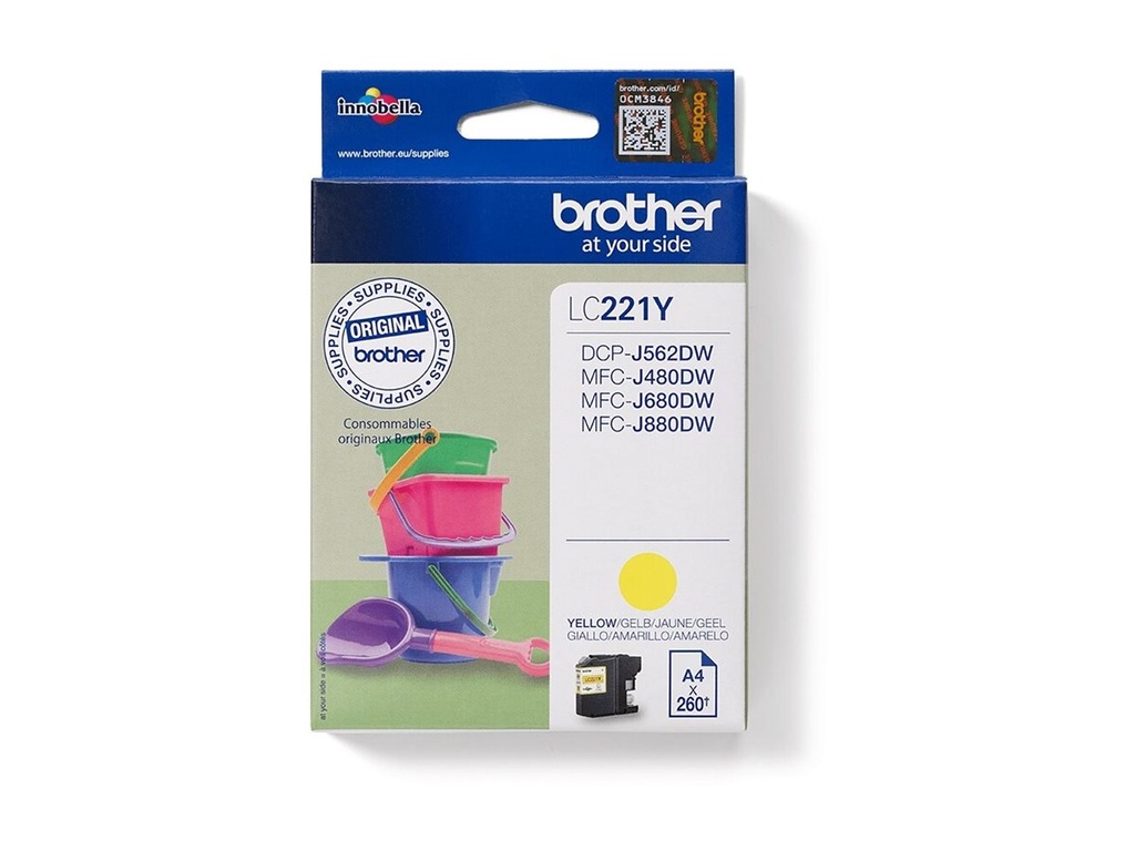 BROTHER LC221Y Gelb Tintenpatrone