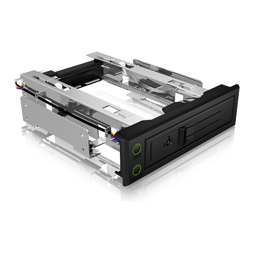 Trägerloser Wechselrahmen für 3,5" SATA/SAS IB-166SSK-B