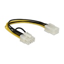 Stromkabel Delock 6Pin PCIe -> 8Pin PCIe Bu/St 0.20m