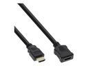 NONAME HDMI Verlängerung 19pol St/Bu, schwarz, vergoldete Kontakte, 1m