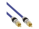 INLINE Cinch 1-fach Audio Kabel, Premium Qualität, 3m