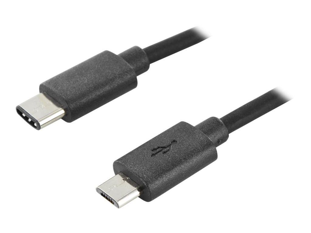 [4105785] ASSMANN USB 3.0 Anschlusskabel Typ C auf Typ micro-B 1,8m schwarz