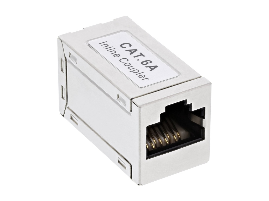 INLINE ® Patchkabelkupplung Cat.6A, 2x RJ45 Buchse, geschirmt