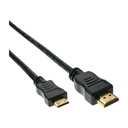 INLINE HDMI Mini Kabel HDMI St auf Mini St verg. Kontakte schwarz 1m
