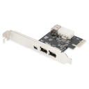 DIGITUS PCIe Card Firewire 1394a 3port