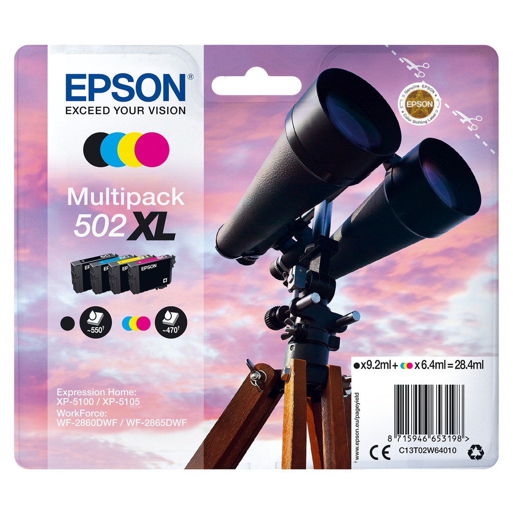 EPSON Ink/502XL Binocular CMYK