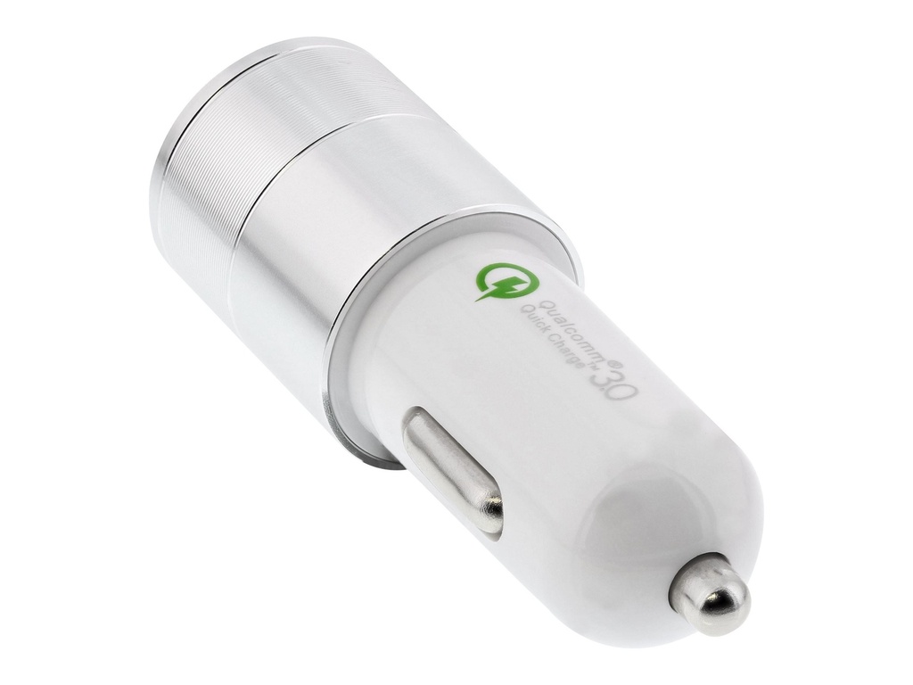 INLINE USB KFZ Ladegerät Stromadapter Quick Charge 3.0, 12/24VDC zu 5V DC/3A, U