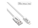 INLINE Lightning USB Kabel für iPad iPhone iPod silber/Alu 2m Silber