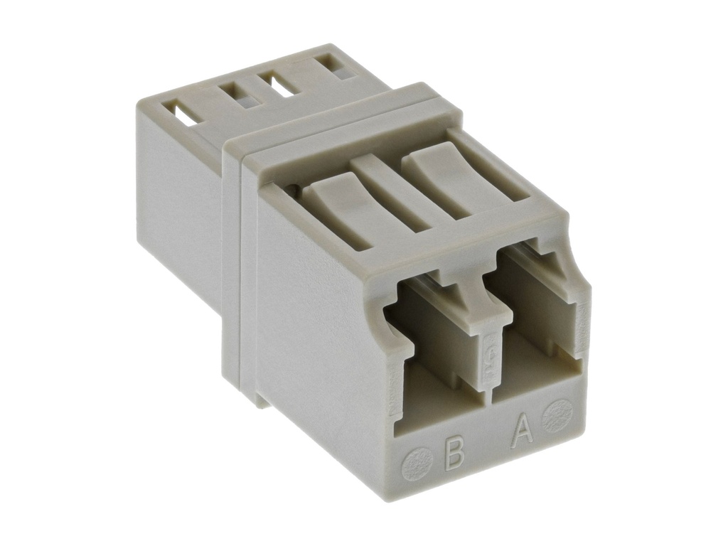 INLINE LWL Kupplung Duplex LC/LC multimode beige Keramik-Huelse