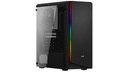 AEROCOOL Midi Rift Black MicroATX/ATX/MiniITX o.N. - Midi/Minitower - ATX