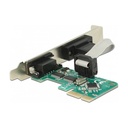 DELOCK PCI Card > 2 x Serial RS-232 - Serieller Adapter - PCIe 1,1 - RS-232 x 2