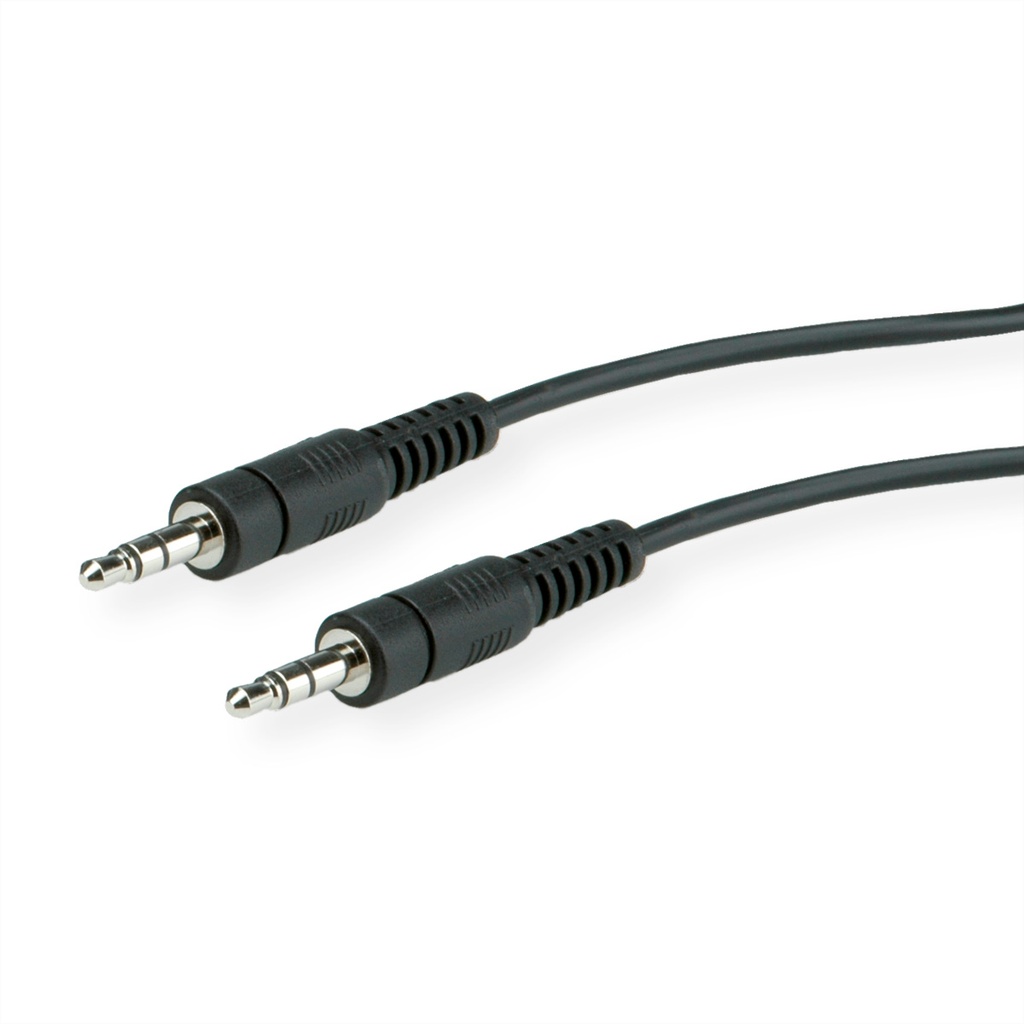 ROLINE Audio-/Videokabel 3.5mm Klinke Verbindungskabel ST/ST 500cm