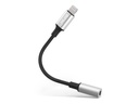 INLINE Lightning Audio Adapter Kabel, für iPad, iPhone, iPod, silber/schwarz, 0