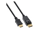 INLINE - Videokabel - DisplayPort / HDMI - DisplayPort (M) bis HDMI (M) - 7,5m