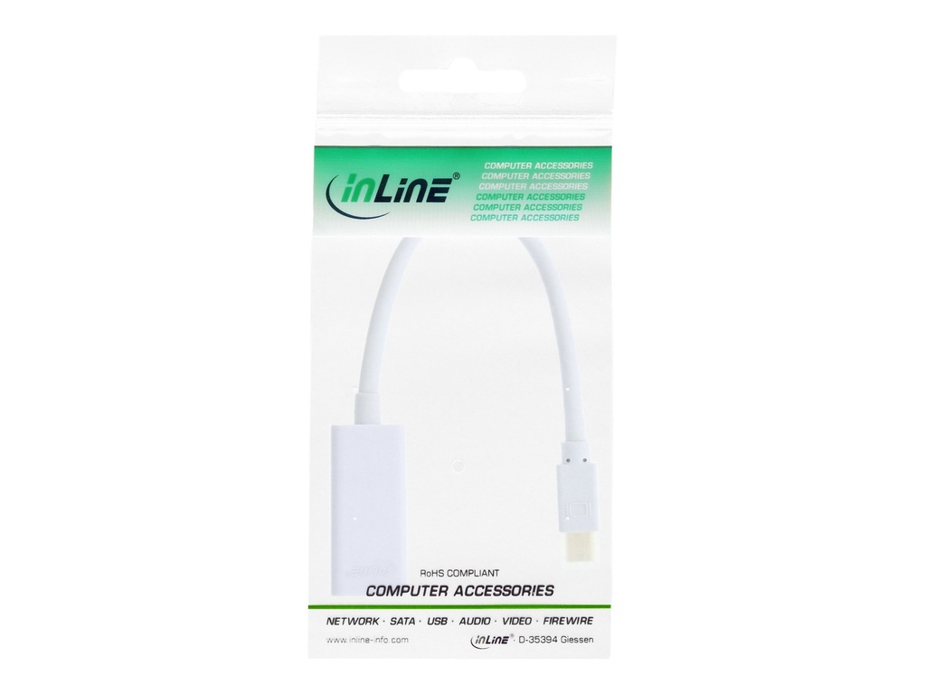 INLINE Highspeed Video- / Audio-Adapter - DisplayPort / HDMI - Mini DisplayPort