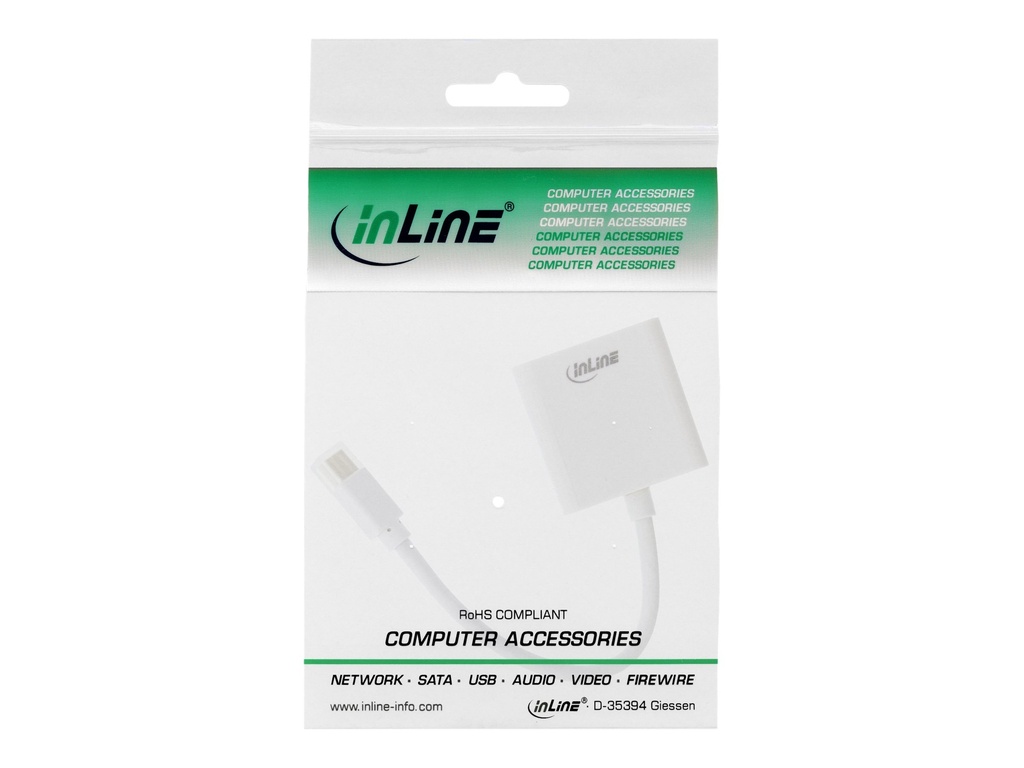INLINE - DisplayPort-Adapter - Mini DisplayPort (M) bis DVI-D (W)