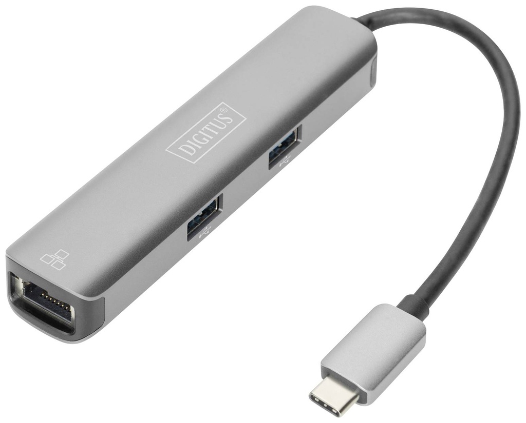 DIGITUS USB-C Dock,5-Port,HDMI(4K/30Hz) USB-AX3/RJ45