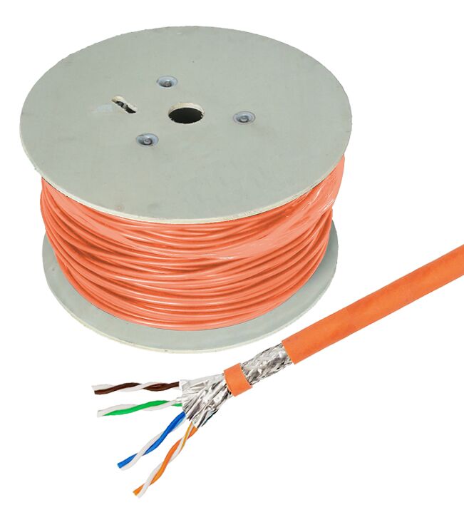 HERWECK Helos Verlegekabel High Quality Cat 7 S/FTP PiMF LSZH orange 500m - Ver