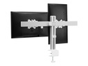 INLINE Aluminium Monitor-Tischhalterung für 2 Monitore bis 32", 8kg