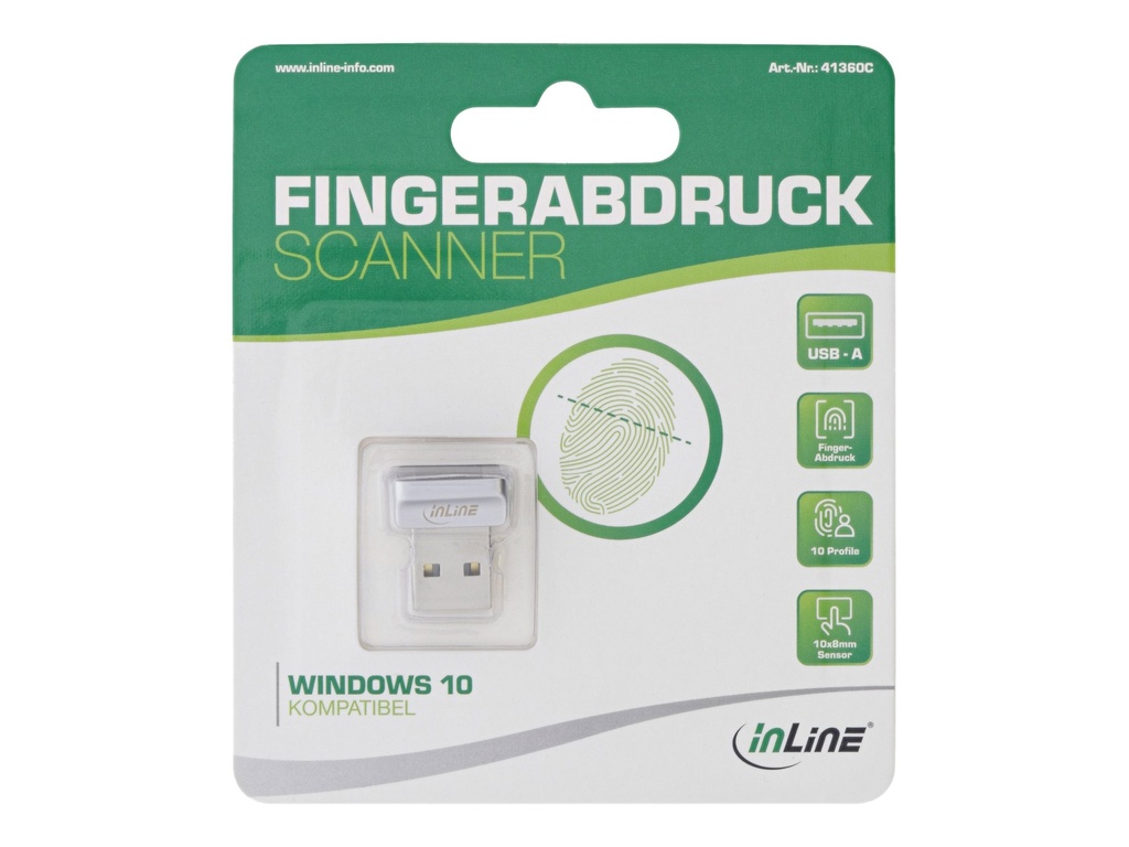 INTOS ELECTRONIC INLINE - Lesegerät für Fingerabdruck - USB 2.0