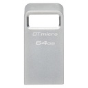 KINGSTON Stick Kingston DTMicro  64GB USB 3.0  metal