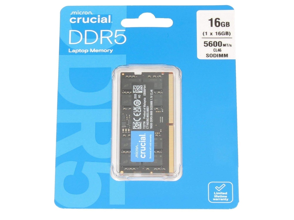 CRUCIAL CT16G56C46S5 16GB Kit (1x16GB)