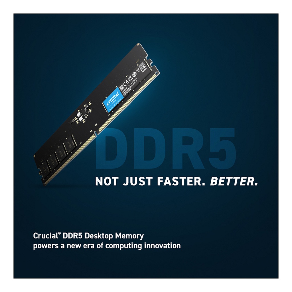 Crucial DDR5-5600 8GB UDIMM CL46 (16Gbit)