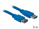 DELOCK Kabel USB 3.0 Verlaengerung A/A 5m St/Bu