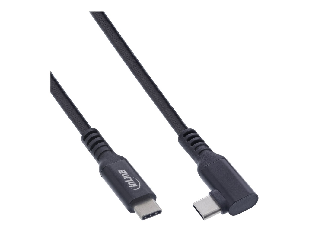 INLINE USB 3.2 Gen.1 cable - USB-C male-male angled for VR - black - 5m