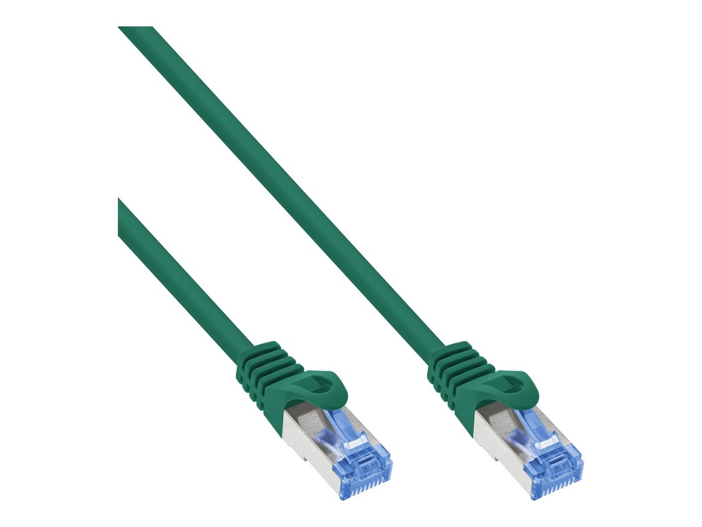 Cat.6A, S/FTP, TPE (LSZH), CCA, grün, 1m