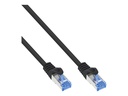 Patchkabel, Cat.6A, S/FTP, TPE (LSZH), CCA, schwarz, 0,5m