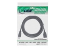 USB 3.0 Kabel, InLine®, A St/Bu, schwarz, 3,0m