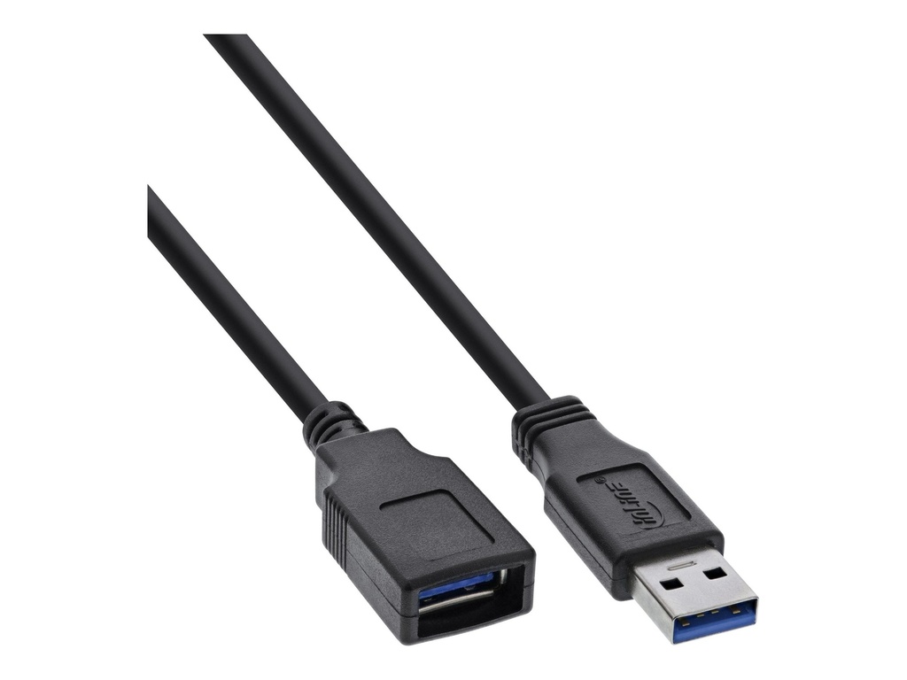 [996531] USB 3.0 Kabel, InLine®, A St/Bu, schwarz, 2,0m