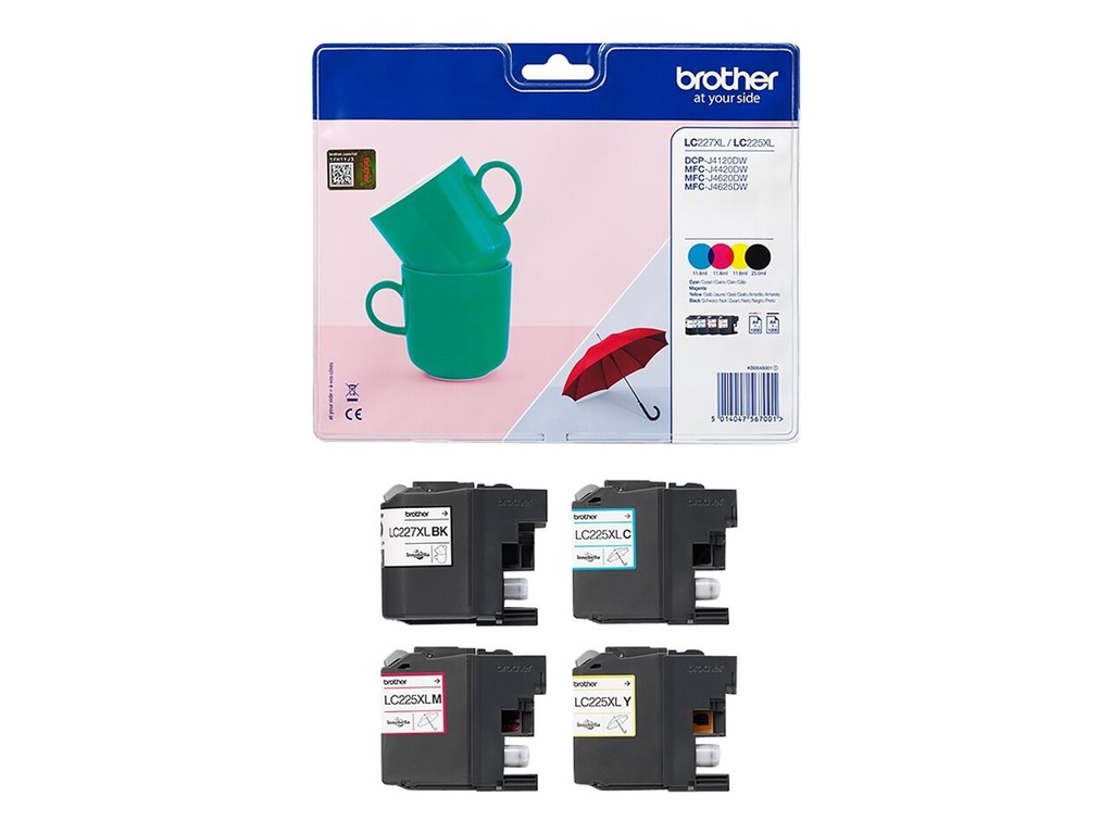 BROTHER LC227XLVALBPDR BRO INK(4)CMYK