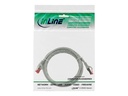 InLine® Patchkabel, S/FTP (PiMf), Cat.6, 250MHz, PVC, Kupfer, grau, 2m