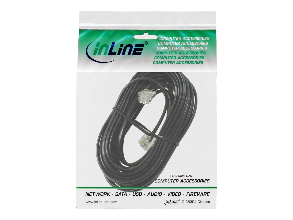 Modularkabel RJ11 St/St, 4adrig 3m