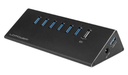 LC-Power Hub, LC-HUB-ALU-2B-7, Aluminium, 6-fach, USB 3.0, schwarz
